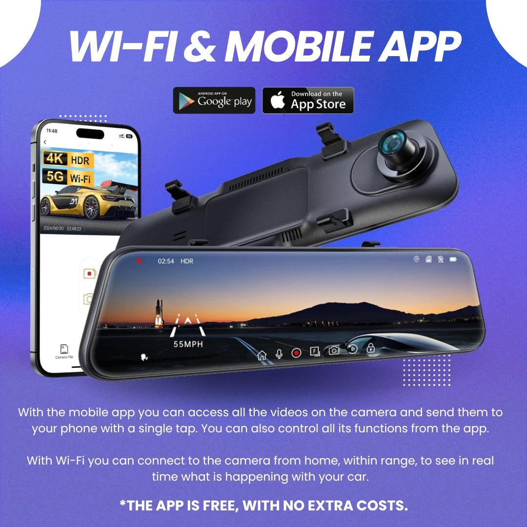 Rexing M2 - Wi-Fi and mobile app
