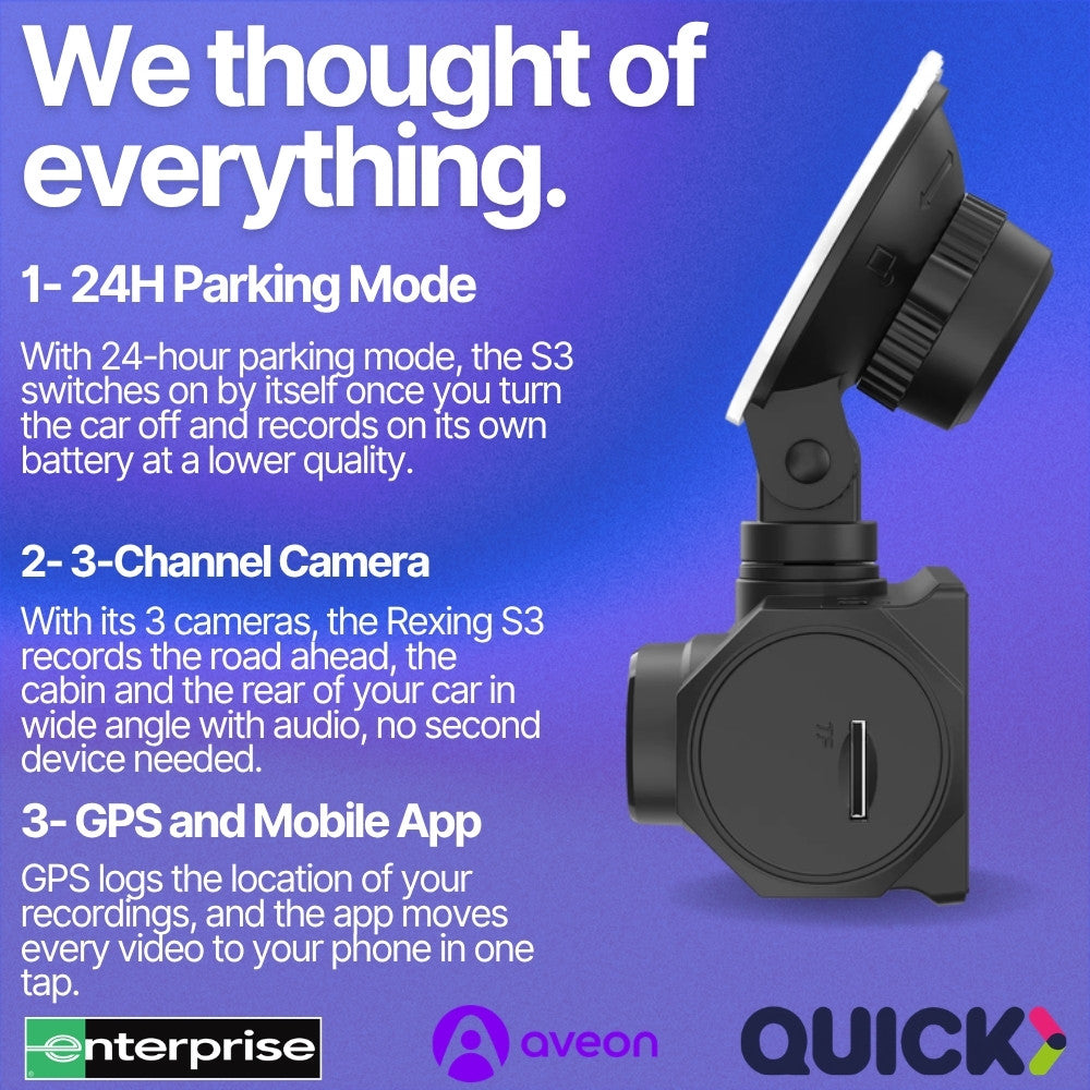 Rexing S3 features
