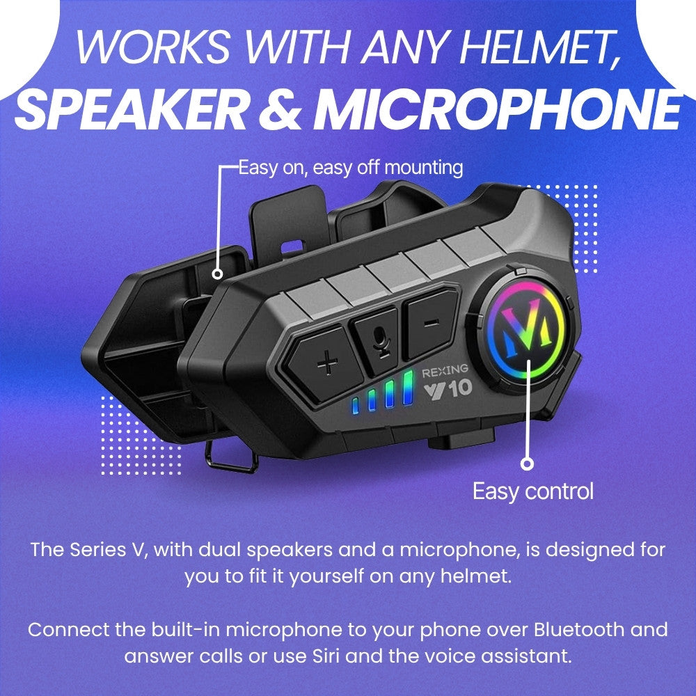 Rexing V10 speaker and microphone