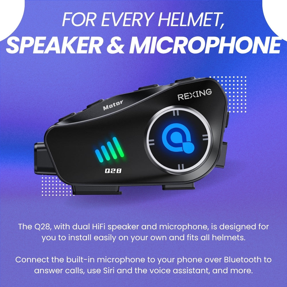 Rexing Q28 speaker and microphone