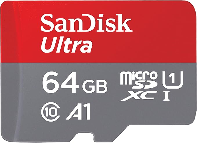 SANDISK 64GB Ultra microSDXC UHS-I Memory Card with Adapter